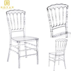 Resin Clear Napoleon Style Dining Wedding Chairs